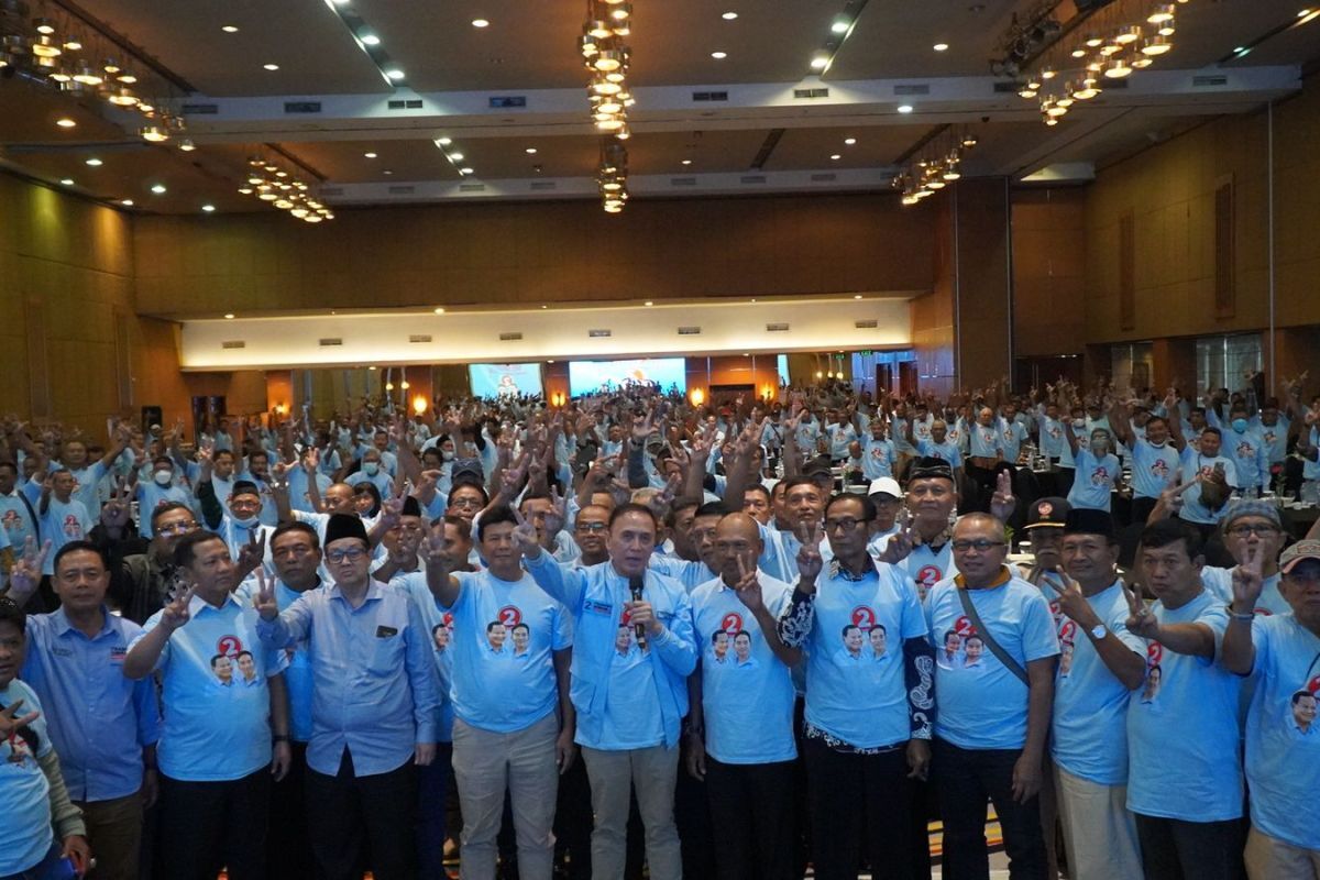 Iwan Bule Saksikan Langsung Purnawirawan POLRI Jatim Deklarasikan Dukungan ke Prabowo – Gibran