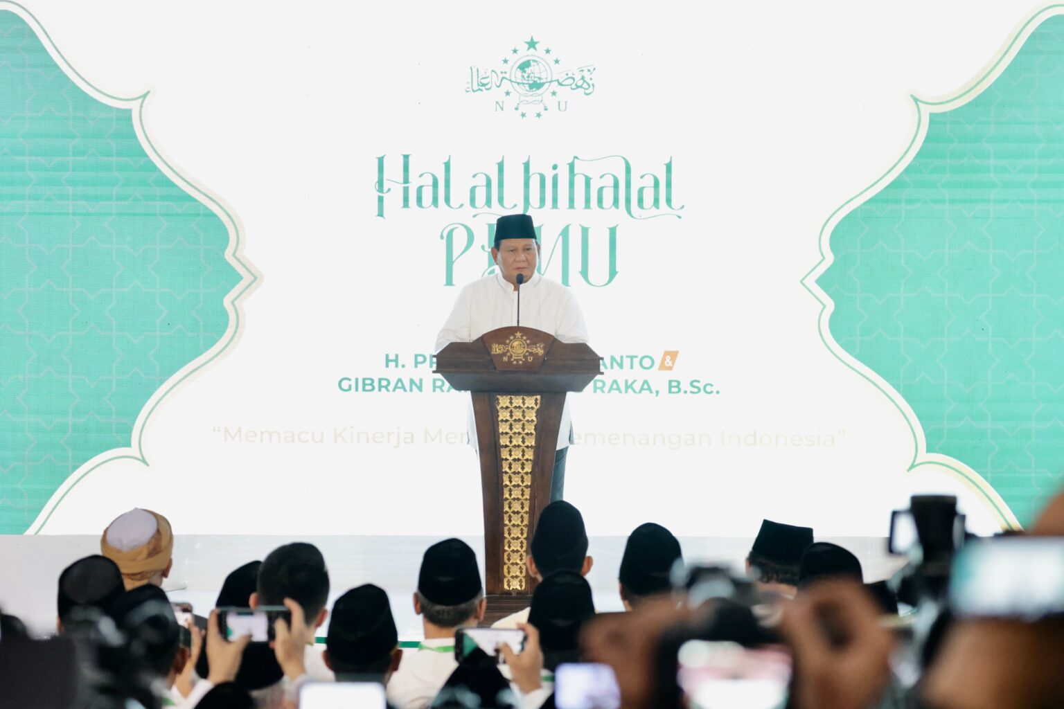 Prabowo Subianto: Thank You for NU’s Commitment to Oversee and Support the Upcoming Government