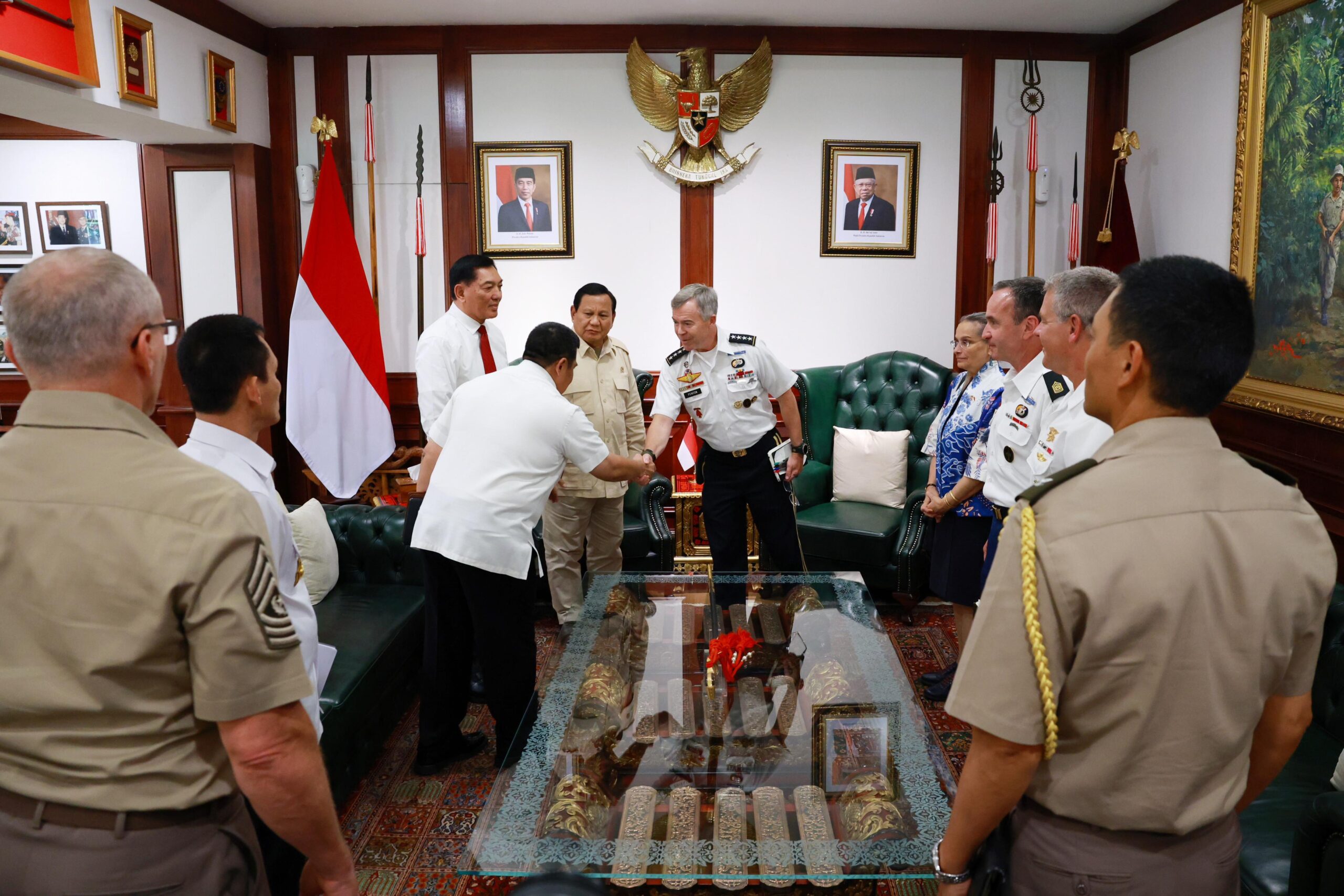 Prabowo Subianto Terima Kunjungan Komandan Koopsus As, Bahas Perkuatan Kemitraan