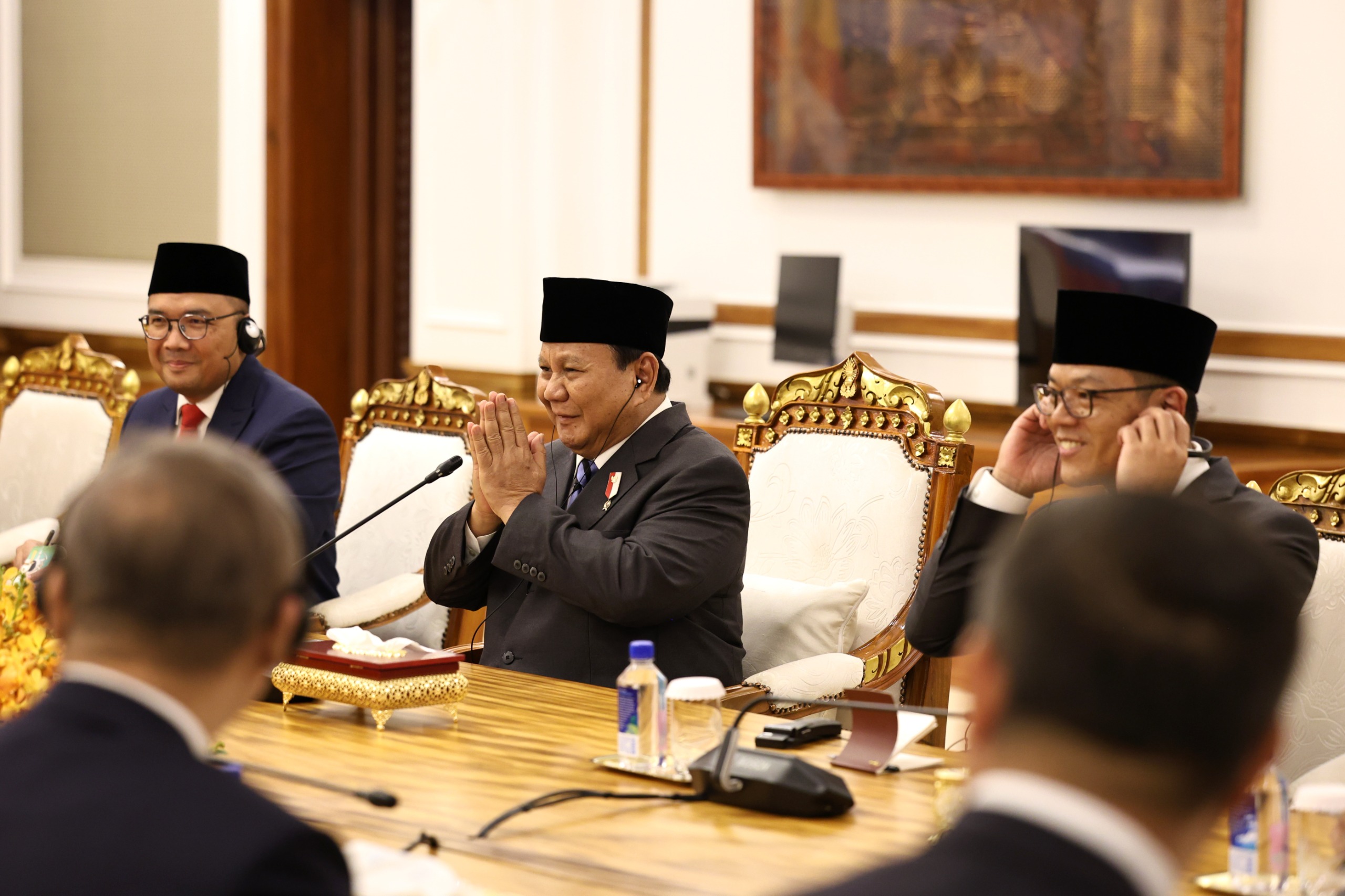 Prabowo Subianto Temui Pm Dan Presiden Senat Kamboja, Perkuat Kolaborasi Untuk Pembangunan Asean