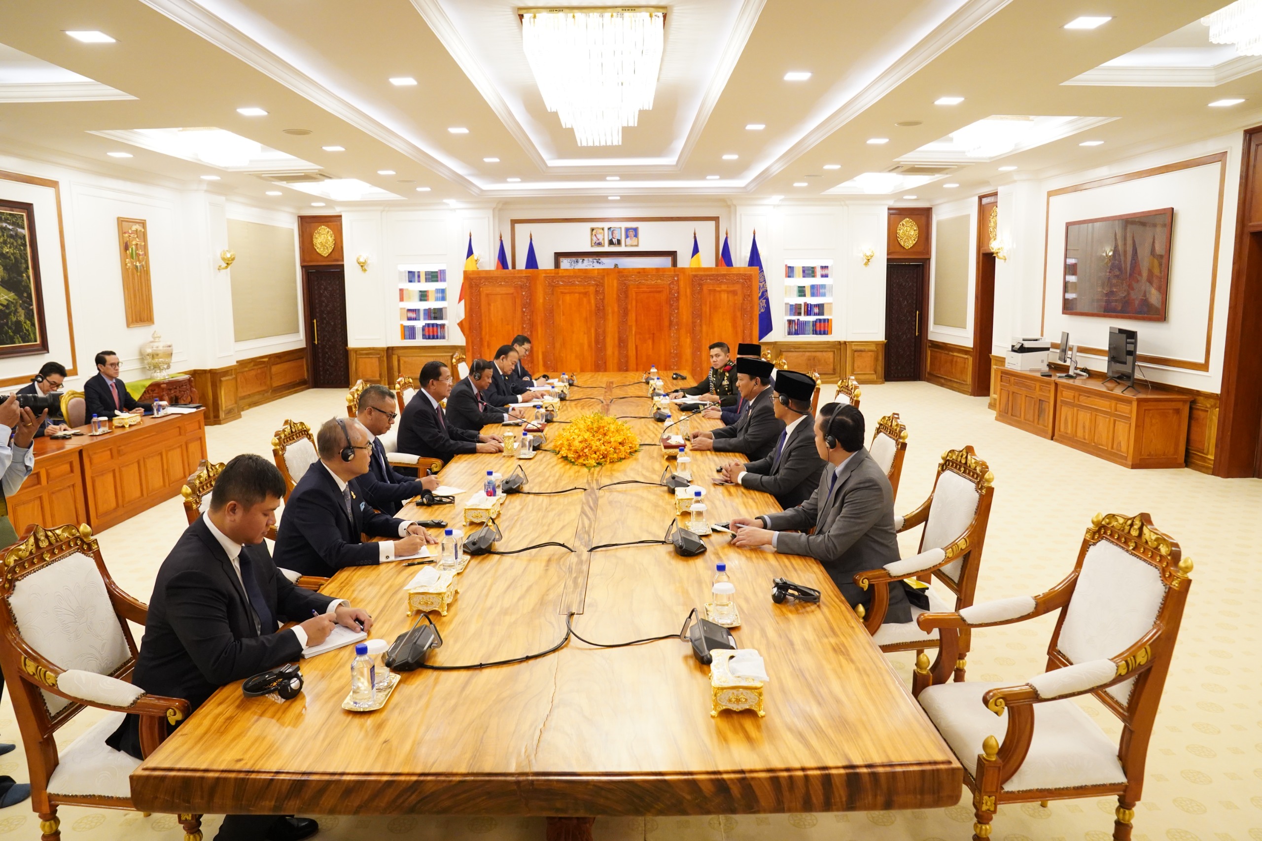 Prabowo Subianto Meets Cambodian Pm And Senate President, Strengthens Collaboration For Asean Development