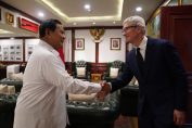 Apple CEO Tim Cook Meets with Prabowo Subianto