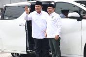 Prabowo Subianto berkunjung ke kantor Dewan Pengurus Pusat (DPP) Partai Kebangkitan Bangsa (PKB)