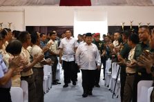 Defense Minister Prabowo Subianto hosted a Halal Bihalal event