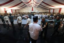 Menteri Pertahanan Prabowo Subianto menggelar acara Halal Bihalal