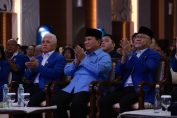 President-elect for the term 2024-2029, Prabowo Subianto, attended the Technical Training and National Coordination Meeting of the Partai Amanat Nasional (PAN).