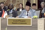 Prabowo Subianto menegaskan kembali dukungan pemerintah dan rakyat Indonesia atas kemerdekaan serta kedaulatan Palestina.