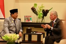 Prabowo Subianto, together with King Abdullah II bin Al-Hussein of Jordan