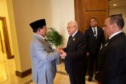 Prabowo Subianto, received direct praise from Palestinian President
