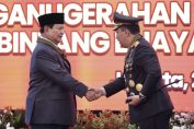 Prabowo Subianto, was awarded the Bintang Bhayangkara Utama, a prestigious honor