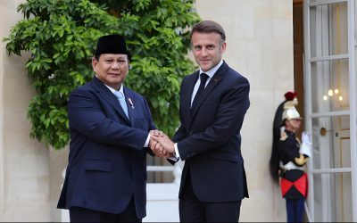 Prabowo Subianto Was Warmly Welcomed By French President Emmanuel Macron